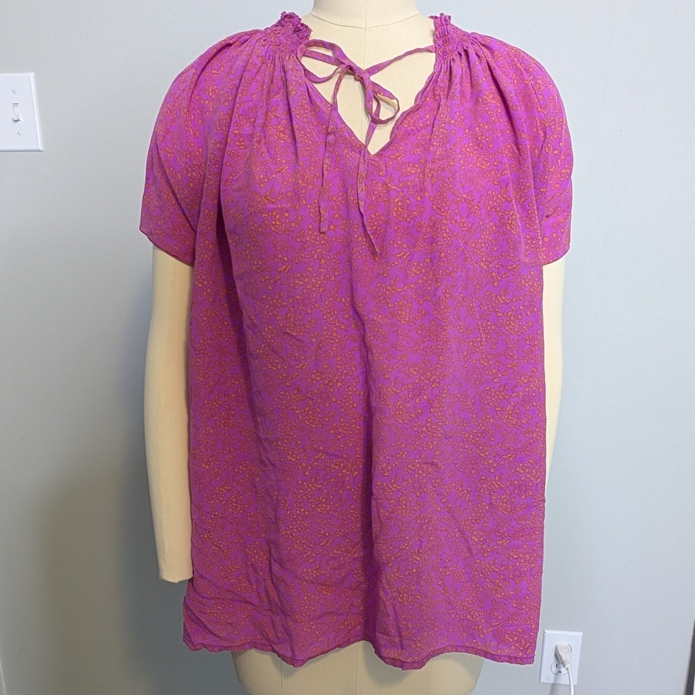 Rungolee Louise PINK‎ AND ORANGE lightweight Women's Top Size XL